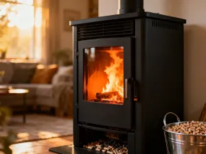 Nowoczesny klimatyzator ścienny w jasnym salonie, prezentujący estetyczne rozwiązanie do chłodzenia wnętrz.